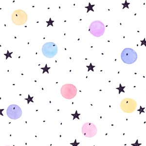 Coloured Polka Dot Stars Vinyl Wrap 2833