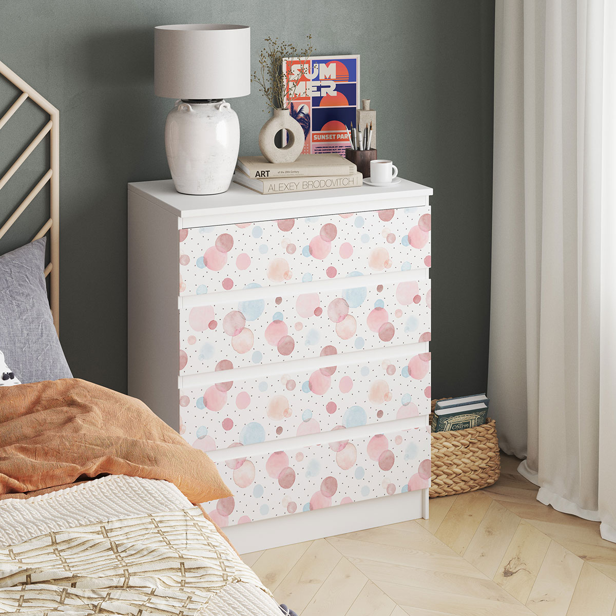 Watercolour Polka Dots Vinyl Wrap - Image 3