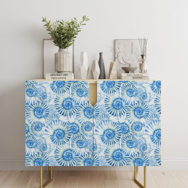 Sea Shell Swirl Vinyl Furniture Wrap - Image 2