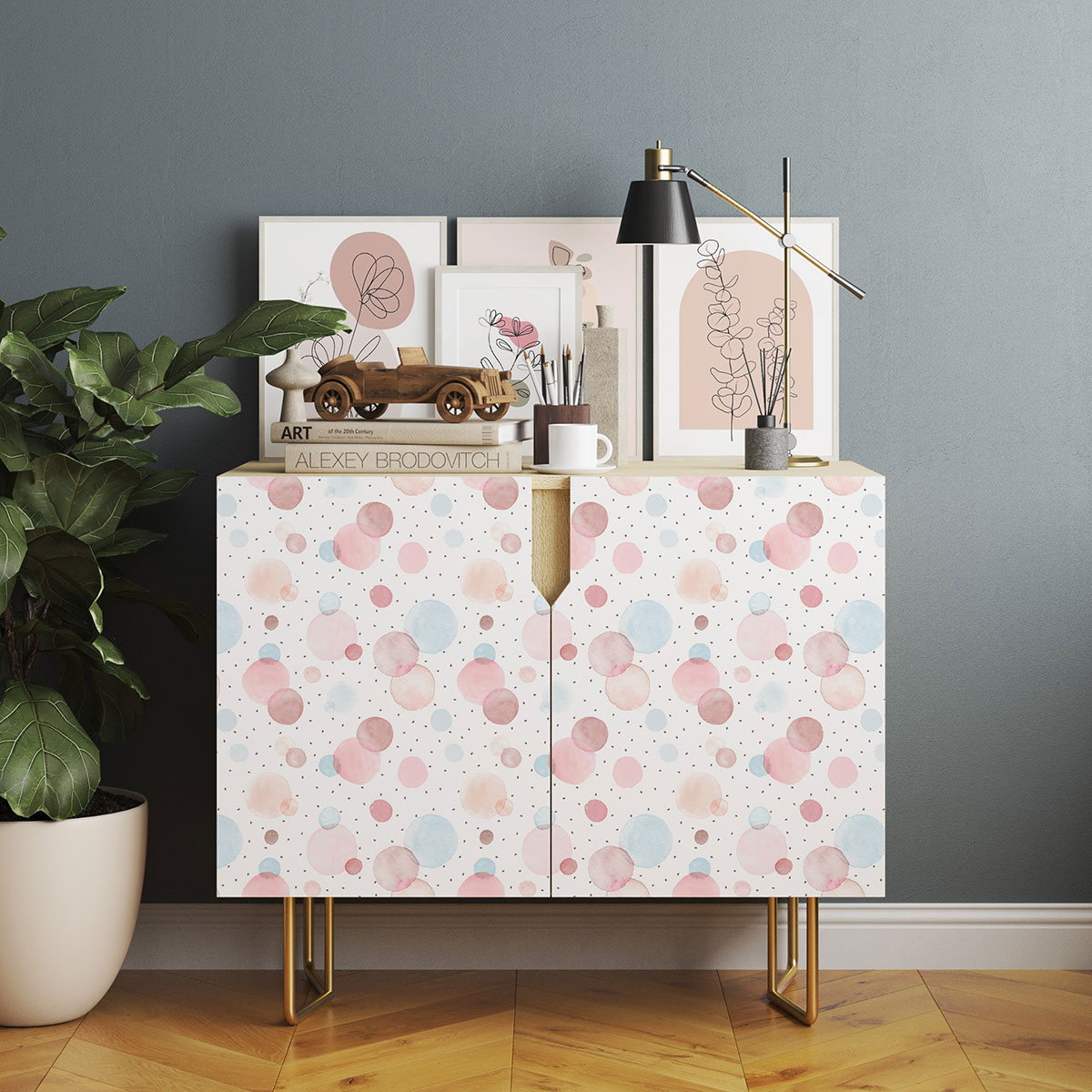 Watercolour Polka Dots Vinyl Wrap - Image 2