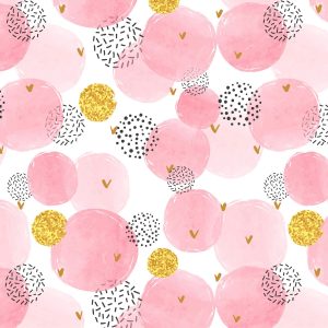 Pink Polka Dot Vinyl Furniture Wrap Sticker 2789