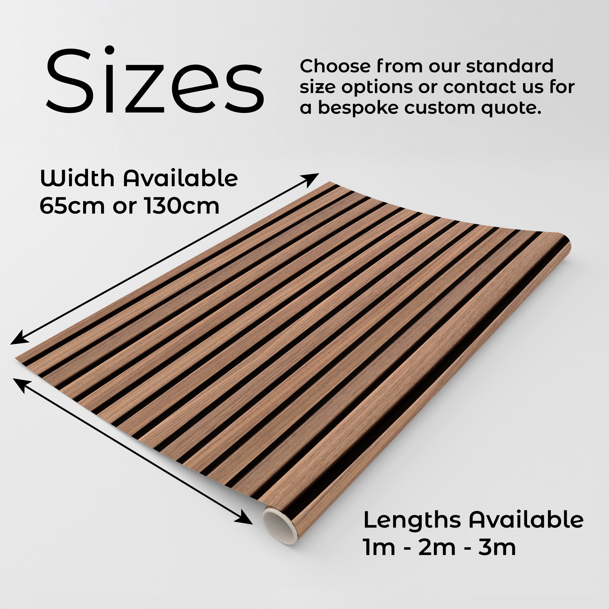 Wooden Slats Self Adhesive Vinyl Wrap Film - Image 6