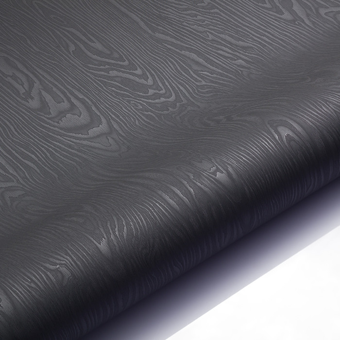 Charcoal Grey Black Wood Kitchen Vinyl Wrap